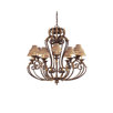 Zaragoza Twelve Light Chandelier in Golden Bronze