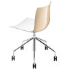 Catifa 46 Desk Chair with Two-Tone Seat (Seat only)