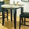 Monarch Counter Height Round Dining Table in Multi-Step Black