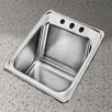 Celebrity 17" x 21" Self-Rimming Stainless Steel Sink