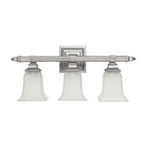 10" Three Light Bath Vanity in Matte Nickel