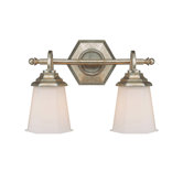 Fifth Avenue Two Light Bath Vanity in Winter Gold