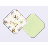 SwaddleMe Organic Cotton Knit Blanket in Zoo / Sage