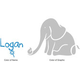 Logan's Elephant Wall Decal
