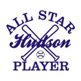 Personalized All Star Player Wall Decal