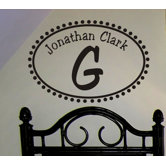 Not So Whimsy Monogram Wall Decal