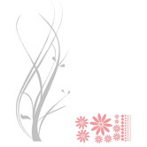 Intertwined Flower Vine Wall Decal