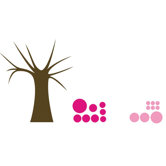 Polka Dot Candy Tree Wall Decal