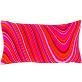 Psychedelic Decorative Pillow in Hot Pink