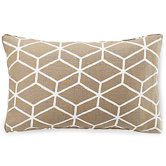 Bethe Tile Linen Pillow in Light Brown