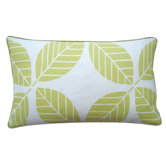 Tiki Leaves 12" x 20" Pillow in Lemon
