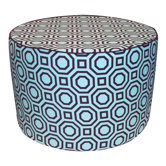 Labyrinth Pouf Cotton Ottoman