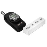 Daily Pill Organizer with 5 Alarm Watch Head and Belt Attachment