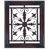 Square Scroll Wall Grille with Metal Frame