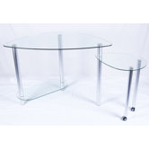 Extendable Computer Desk with Tower Stand