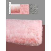 Eros Faux Flokati Pink Rug