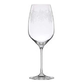 Paisley Bloom Red Wine Crystal Glass