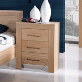 Jive 3 Drawer Bedside Table