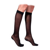 770 Truly Transparent 20-30 mmHg Women's Closed Toe Knee High Sock