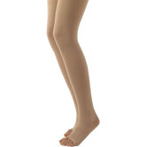500 Natural Rubber 30-40 mmHg Open Toe Unisex Thigh High Sock without Grip-Top
