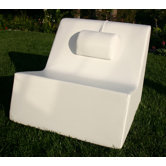 Armless Lounge Chair with Massage Pillow