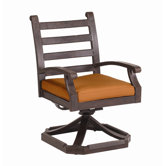 Newport Swivel Dining Arm Chair with Cushion