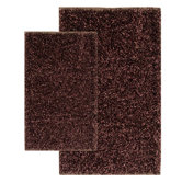Barbados Shag Accent Chocolate Rug Set