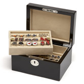 15 Pair Cufflinks Valet Case