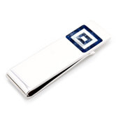 Sodalite and MOP Maze Money Clip