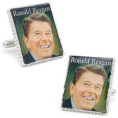 Ronald Reagan Stamp Cufflinks