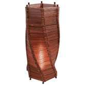 Flexell 1 Light Table Lamp in Dark Wood