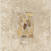 Castle De Verre 10" x 13" Decorative Accent Tile in Turret Beige
