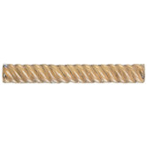 Cristallo Glass 1" x 8" Decorative Rope Pencil Rail in Smoky Topaz