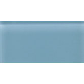 Glass Reflections 4 1/4" x 8 1/2" Glossy Wall Tile in Blue Lagoon