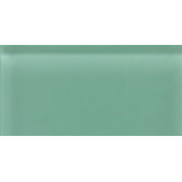 Glass Reflections 3" x 6" Glossy Wall Tile in Serene Green