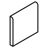 Fidenza 6" x 6" Surface Bullnose in Bianco