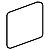 Fidenza 2" x 2" Surface Bullnose Corner in Caf&eacute;