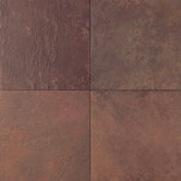 Continental Slate 18" x 18" Field Tile in Indian Red