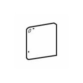 Sandalo 3" x 3" Surface Bullnose Corner in Serene White