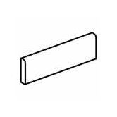 Sandalo 3" x 9" Surface Bullnose in Serene White
