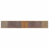 Veranda 3" x 20" Decorative Border in Zinc, Rust and Gravel