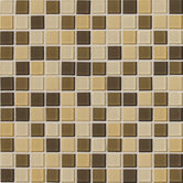 Isis 12" x 12" Glass Mosaic Tile in Cream Blend