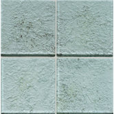 Molten Glass 4 1/4" x 4 1/4" Multi-Colored Wall Tile in Silver Moon