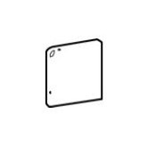 Heathland 3" x 3" Wall Bullnose Corner in White Rock