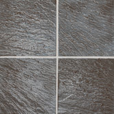 Metal Ages 6" x 6" Glazed Field Tile in Clefted Pewter