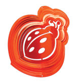 Red Lady Bug Wind Spinner