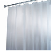 EVA Frost Shower Curtain/Liner in White