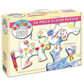 Create Your Own Floor Puzzle (with Jumbo Crayons)