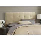 Double Button Tufted Upholstered Headboard