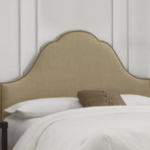 Nail Button Arch Upholstered Headboard